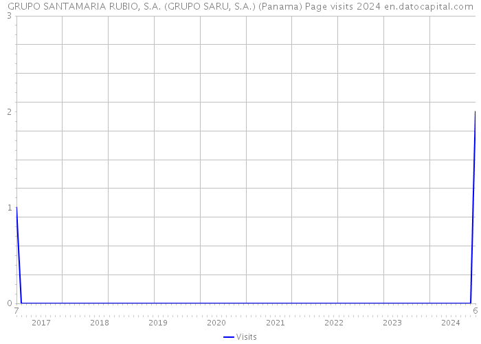 GRUPO SANTAMARIA RUBIO, S.A. (GRUPO SARU, S.A.) (Panama) Page visits 2024 