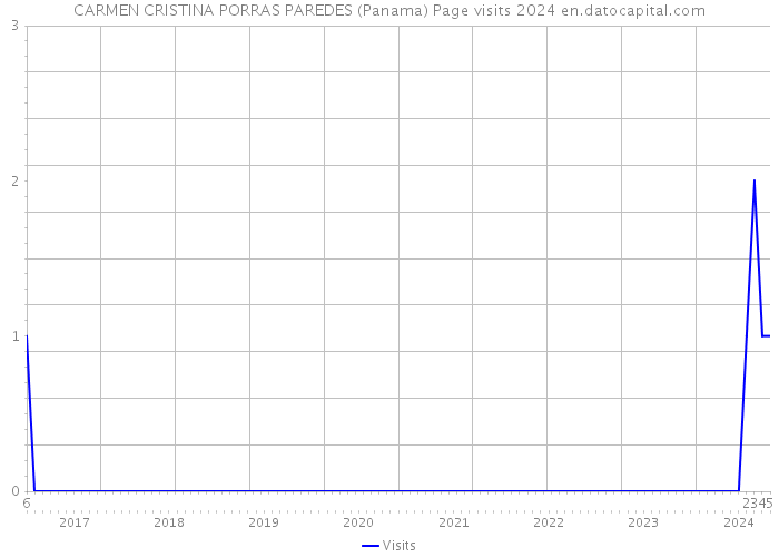 CARMEN CRISTINA PORRAS PAREDES (Panama) Page visits 2024 