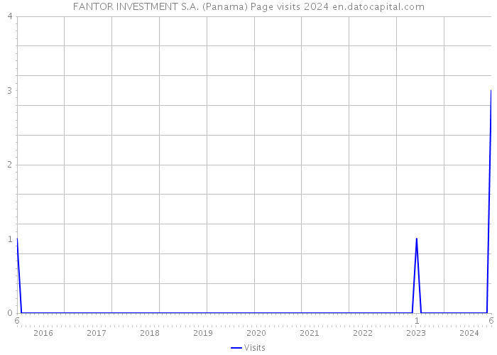FANTOR INVESTMENT S.A. (Panama) Page visits 2024 