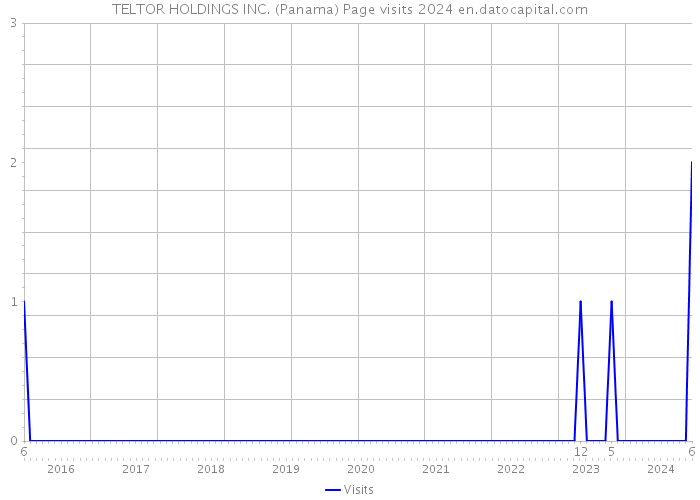TELTOR HOLDINGS INC. (Panama) Page visits 2024 