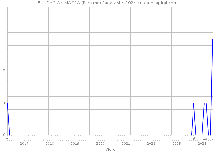 FUNDACION MAGRA (Panama) Page visits 2024 
