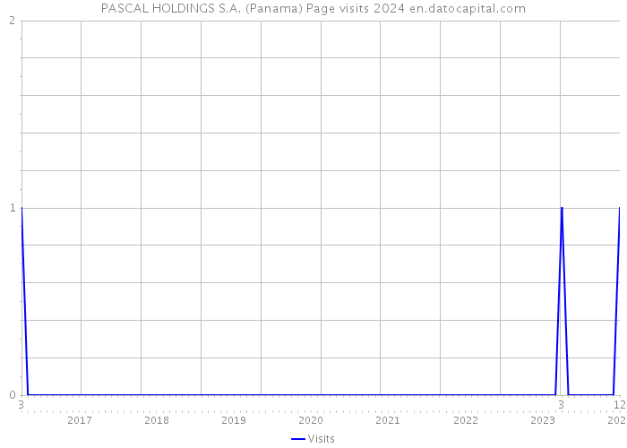 PASCAL HOLDINGS S.A. (Panama) Page visits 2024 
