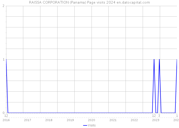 RAISSA CORPORATION (Panama) Page visits 2024 