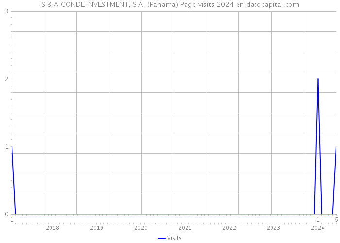 S & A CONDE INVESTMENT, S.A. (Panama) Page visits 2024 