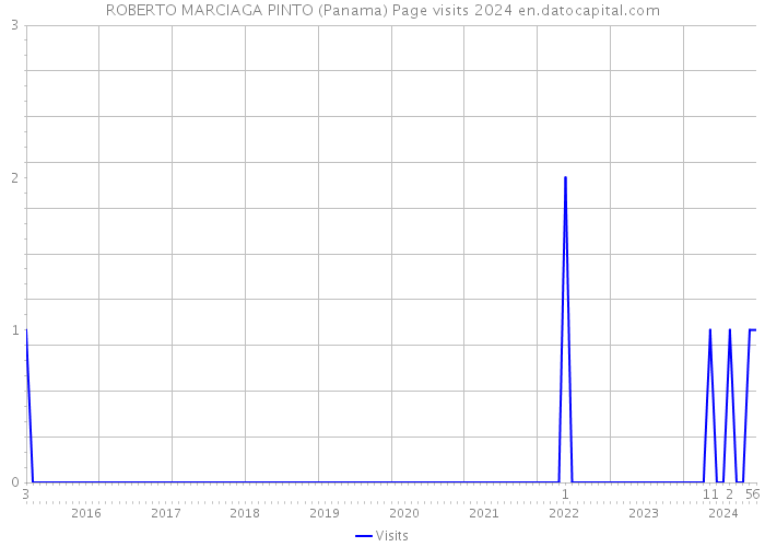 ROBERTO MARCIAGA PINTO (Panama) Page visits 2024 