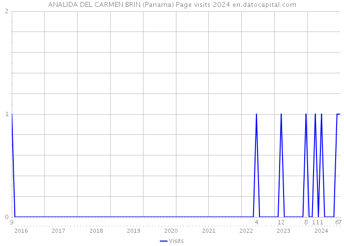 ANALIDA DEL CARMEN BRIN (Panama) Page visits 2024 