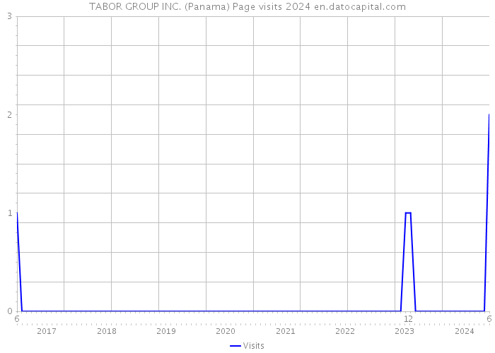 TABOR GROUP INC. (Panama) Page visits 2024 