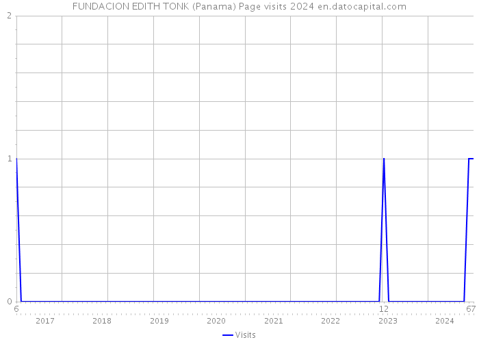 FUNDACION EDITH TONK (Panama) Page visits 2024 