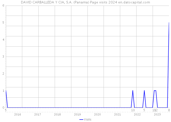 DAVID CARBALLEDA Y CIA, S.A. (Panama) Page visits 2024 