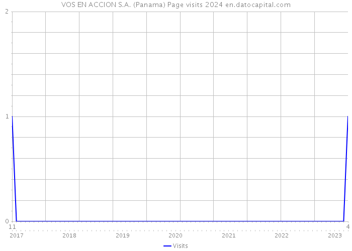 VOS EN ACCION S.A. (Panama) Page visits 2024 