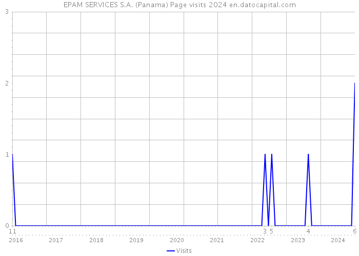 EPAM SERVICES S.A. (Panama) Page visits 2024 