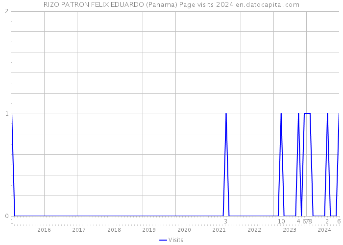 RIZO PATRON FELIX EDUARDO (Panama) Page visits 2024 