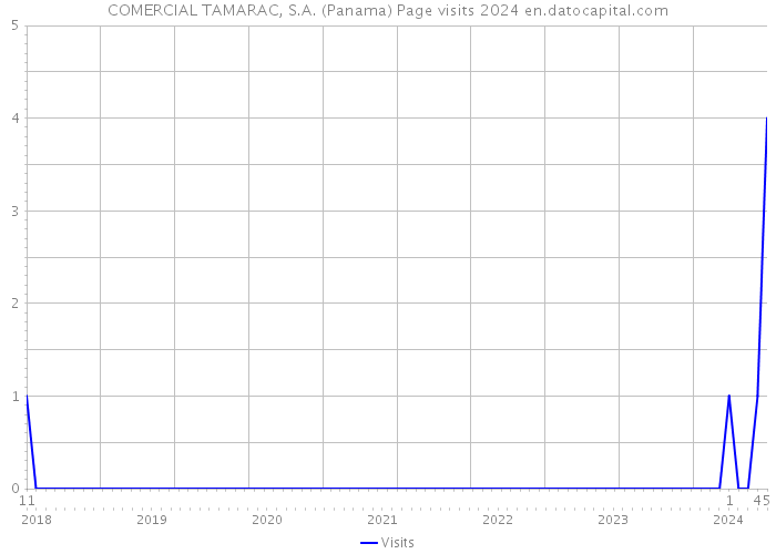 COMERCIAL TAMARAC, S.A. (Panama) Page visits 2024 