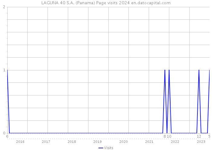 LAGUNA 40 S.A. (Panama) Page visits 2024 