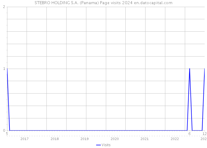 STEBRO HOLDING S.A. (Panama) Page visits 2024 