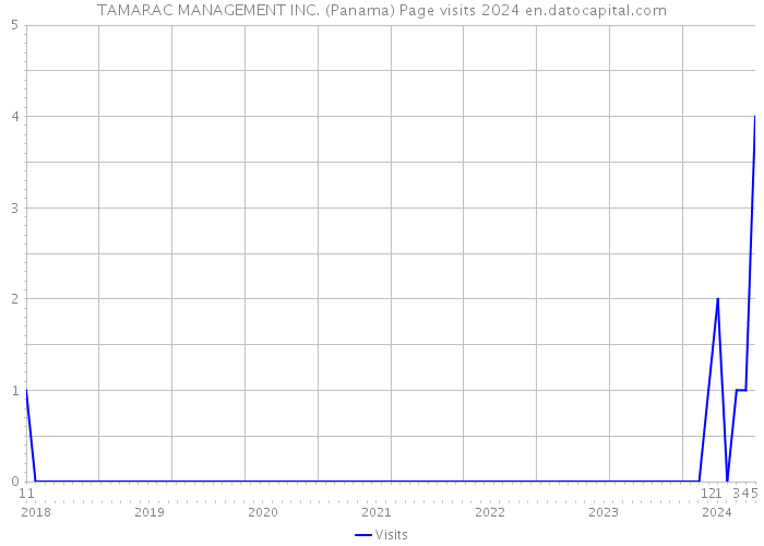 TAMARAC MANAGEMENT INC. (Panama) Page visits 2024 