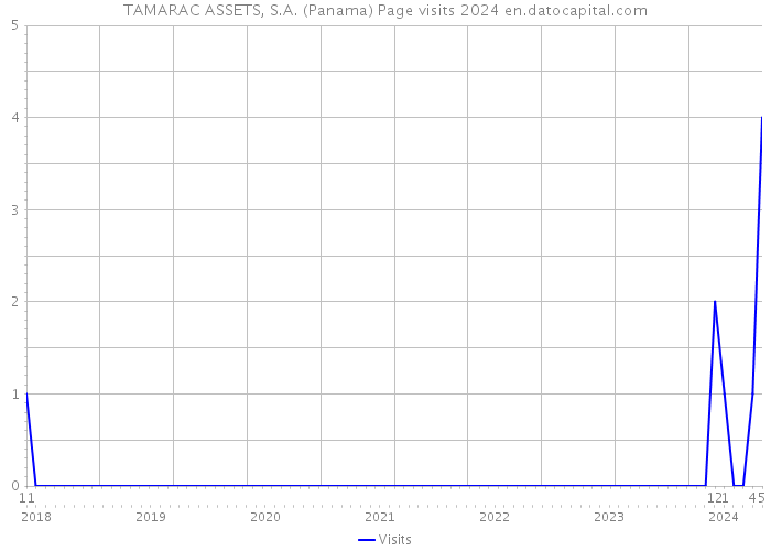 TAMARAC ASSETS, S.A. (Panama) Page visits 2024 