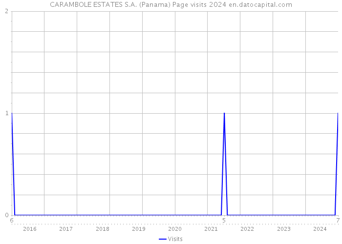CARAMBOLE ESTATES S.A. (Panama) Page visits 2024 