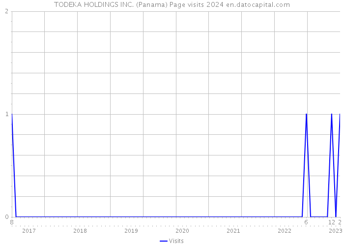 TODEKA HOLDINGS INC. (Panama) Page visits 2024 