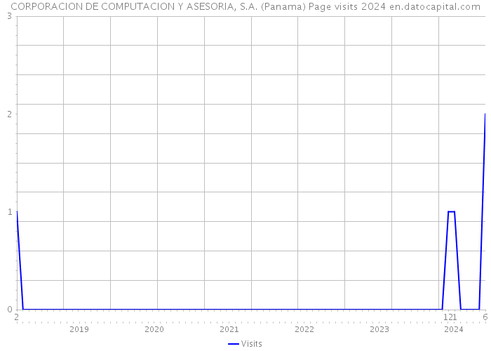 CORPORACION DE COMPUTACION Y ASESORIA, S.A. (Panama) Page visits 2024 
