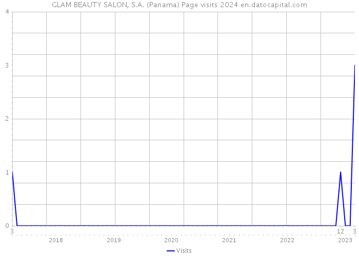 GLAM BEAUTY SALON, S.A. (Panama) Page visits 2024 