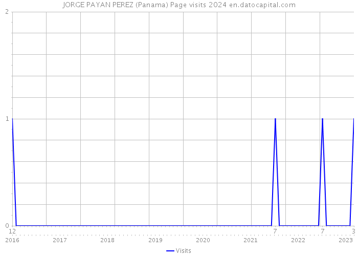 JORGE PAYAN PEREZ (Panama) Page visits 2024 