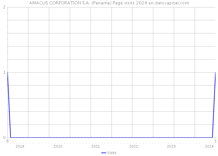 AMACUS CORPORATION S.A. (Panama) Page visits 2024 