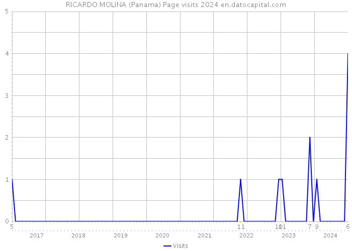 RICARDO MOLINA (Panama) Page visits 2024 