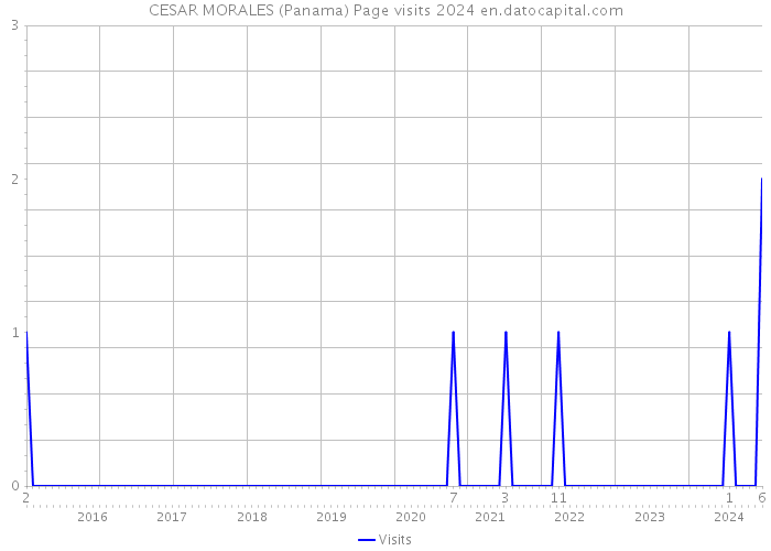 CESAR MORALES (Panama) Page visits 2024 