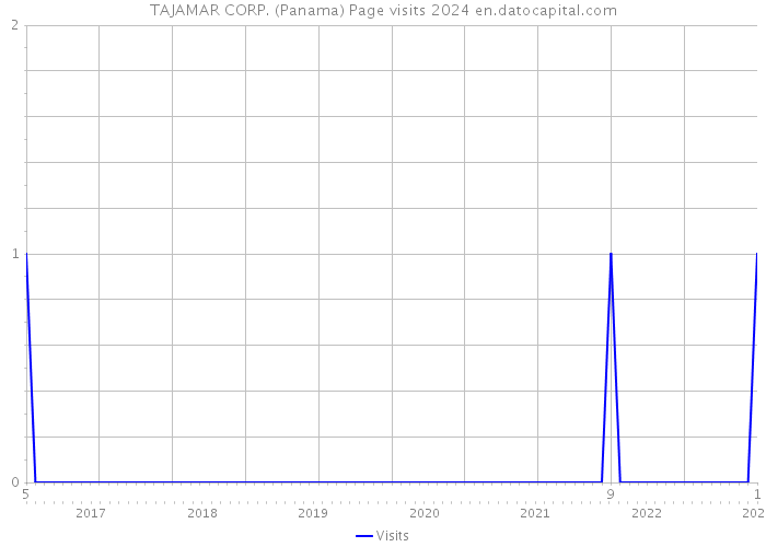 TAJAMAR CORP. (Panama) Page visits 2024 