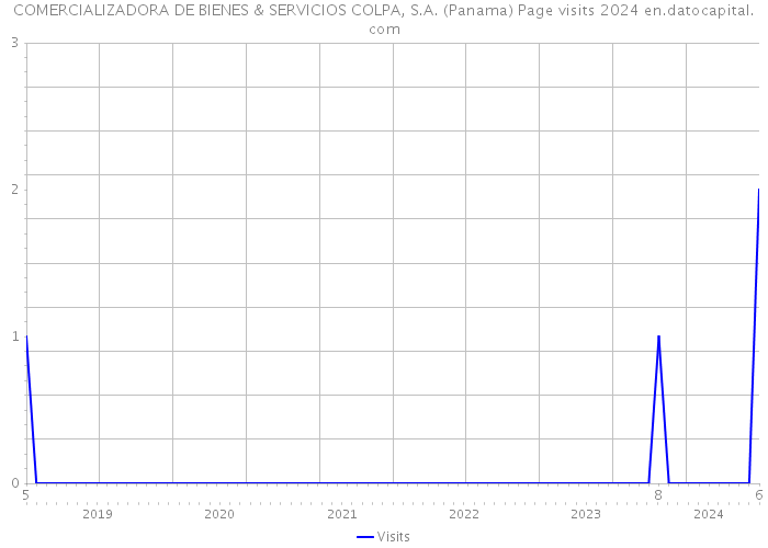 COMERCIALIZADORA DE BIENES & SERVICIOS COLPA, S.A. (Panama) Page visits 2024 