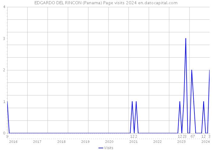 EDGARDO DEL RINCON (Panama) Page visits 2024 