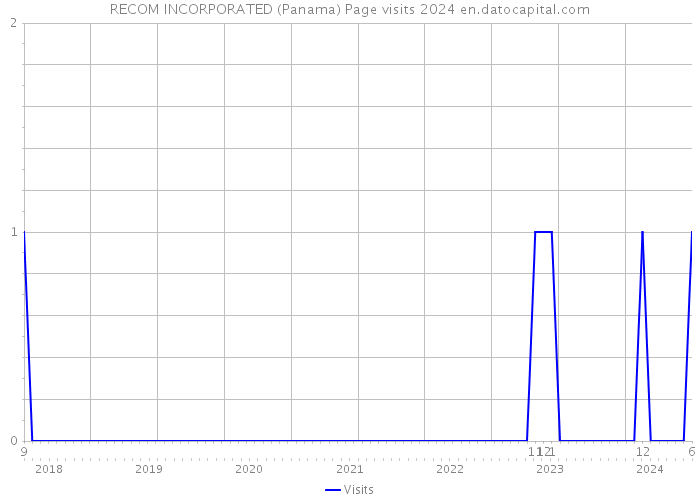 RECOM INCORPORATED (Panama) Page visits 2024 