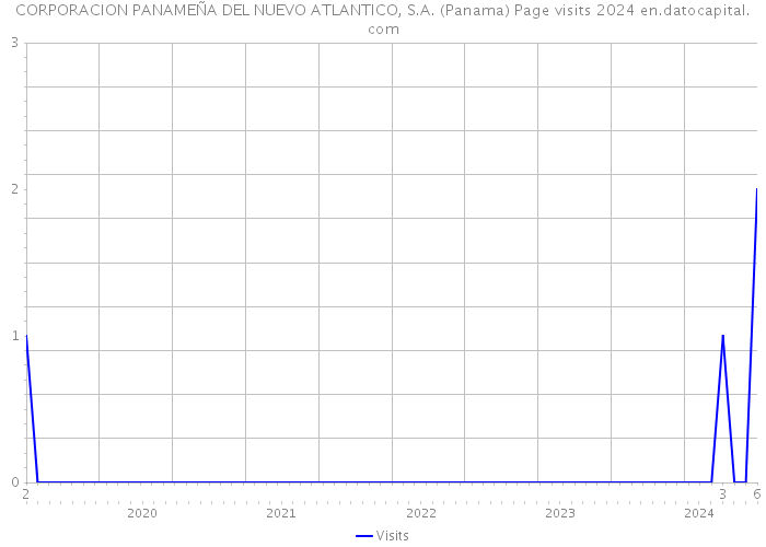CORPORACION PANAMEÑA DEL NUEVO ATLANTICO, S.A. (Panama) Page visits 2024 