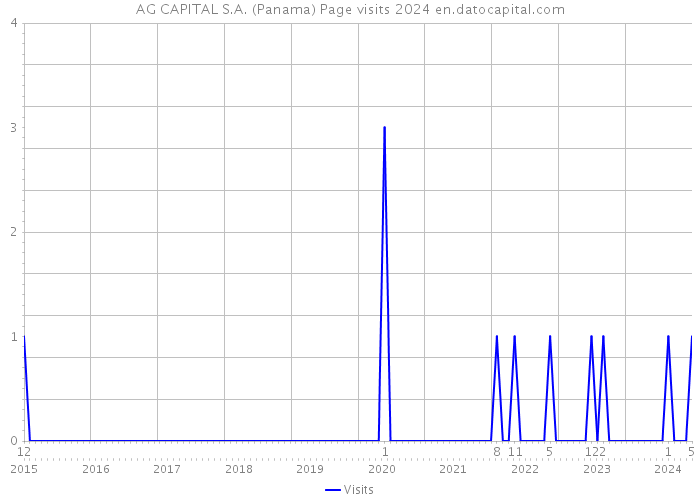 AG CAPITAL S.A. (Panama) Page visits 2024 