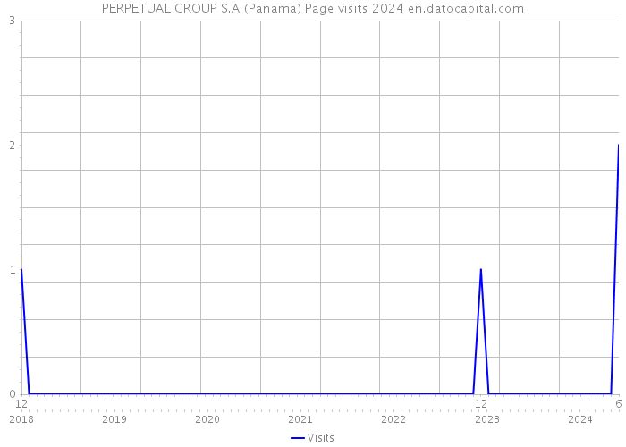 PERPETUAL GROUP S.A (Panama) Page visits 2024 
