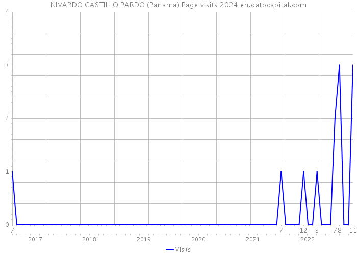 NIVARDO CASTILLO PARDO (Panama) Page visits 2024 