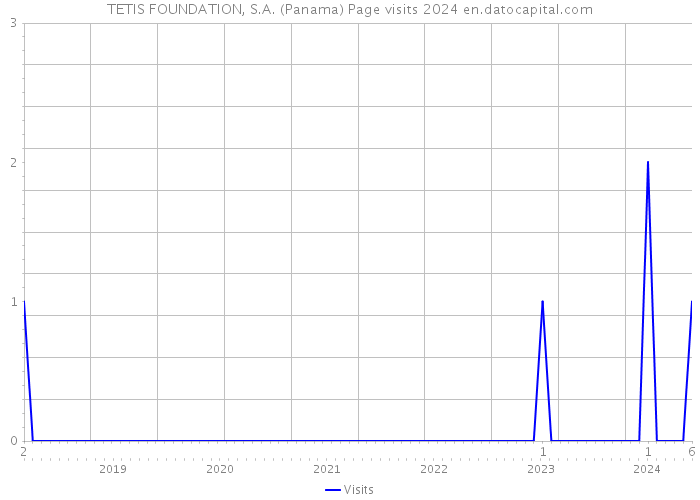 TETIS FOUNDATION, S.A. (Panama) Page visits 2024 