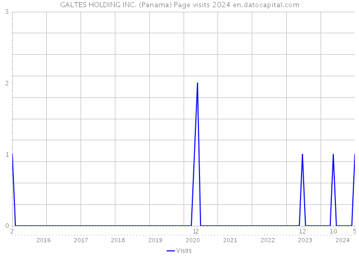 GALTES HOLDING INC. (Panama) Page visits 2024 