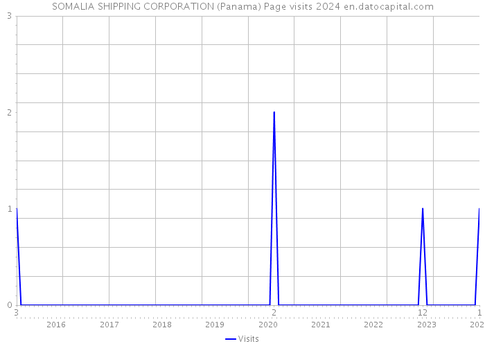 SOMALIA SHIPPING CORPORATION (Panama) Page visits 2024 