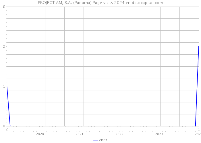 PROJECT AM, S.A. (Panama) Page visits 2024 