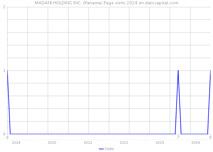 MADANI HOLDING INC. (Panama) Page visits 2024 