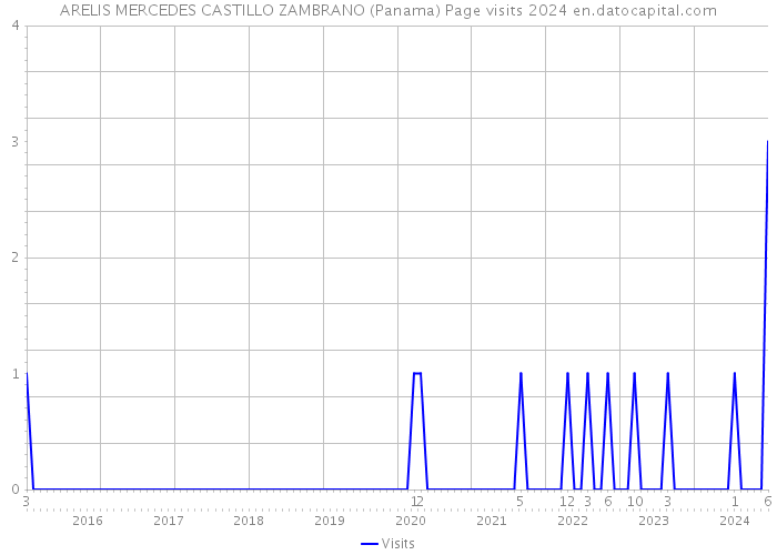 ARELIS MERCEDES CASTILLO ZAMBRANO (Panama) Page visits 2024 