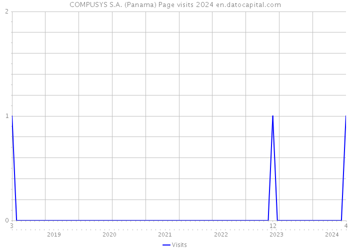 COMPUSYS S.A. (Panama) Page visits 2024 