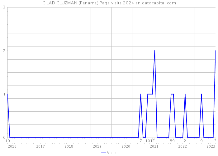 GILAD GLUZMAN (Panama) Page visits 2024 