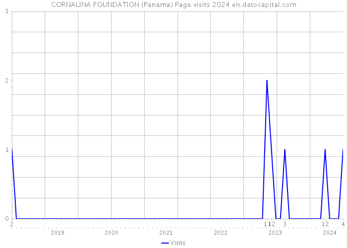 CORNALINA FOUNDATION (Panama) Page visits 2024 