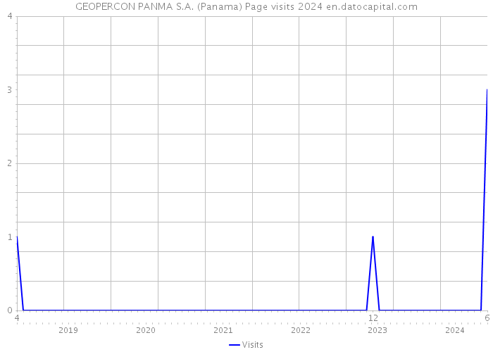 GEOPERCON PANMA S.A. (Panama) Page visits 2024 