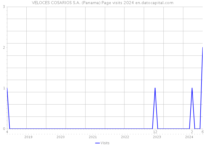 VELOCES COSARIOS S.A. (Panama) Page visits 2024 