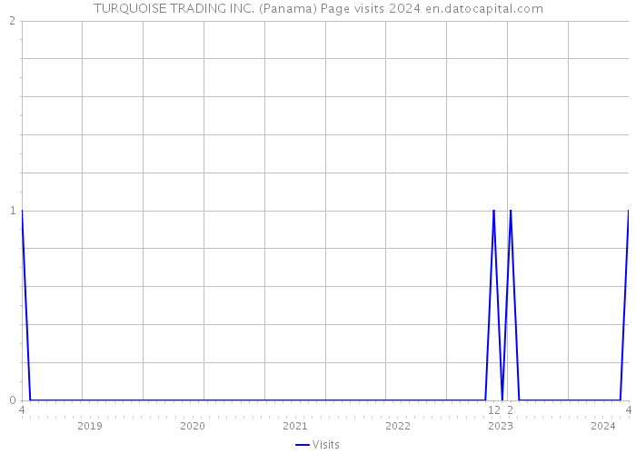 TURQUOISE TRADING INC. (Panama) Page visits 2024 