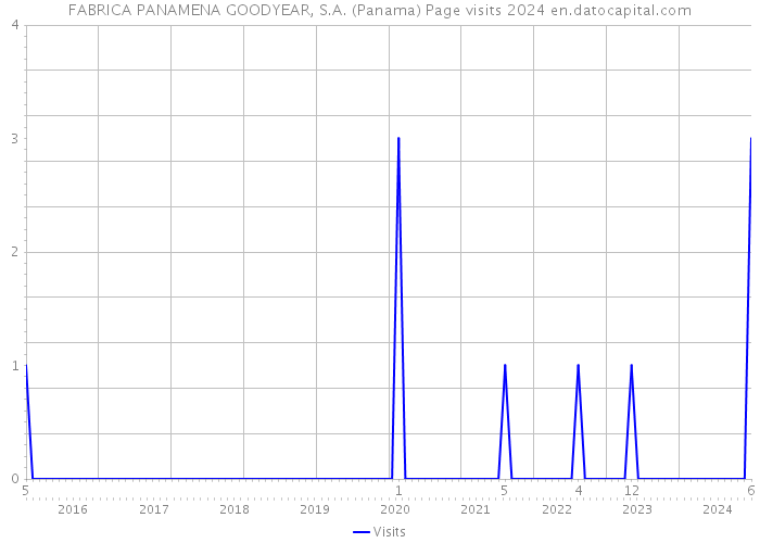 FABRICA PANAMENA GOODYEAR, S.A. (Panama) Page visits 2024 